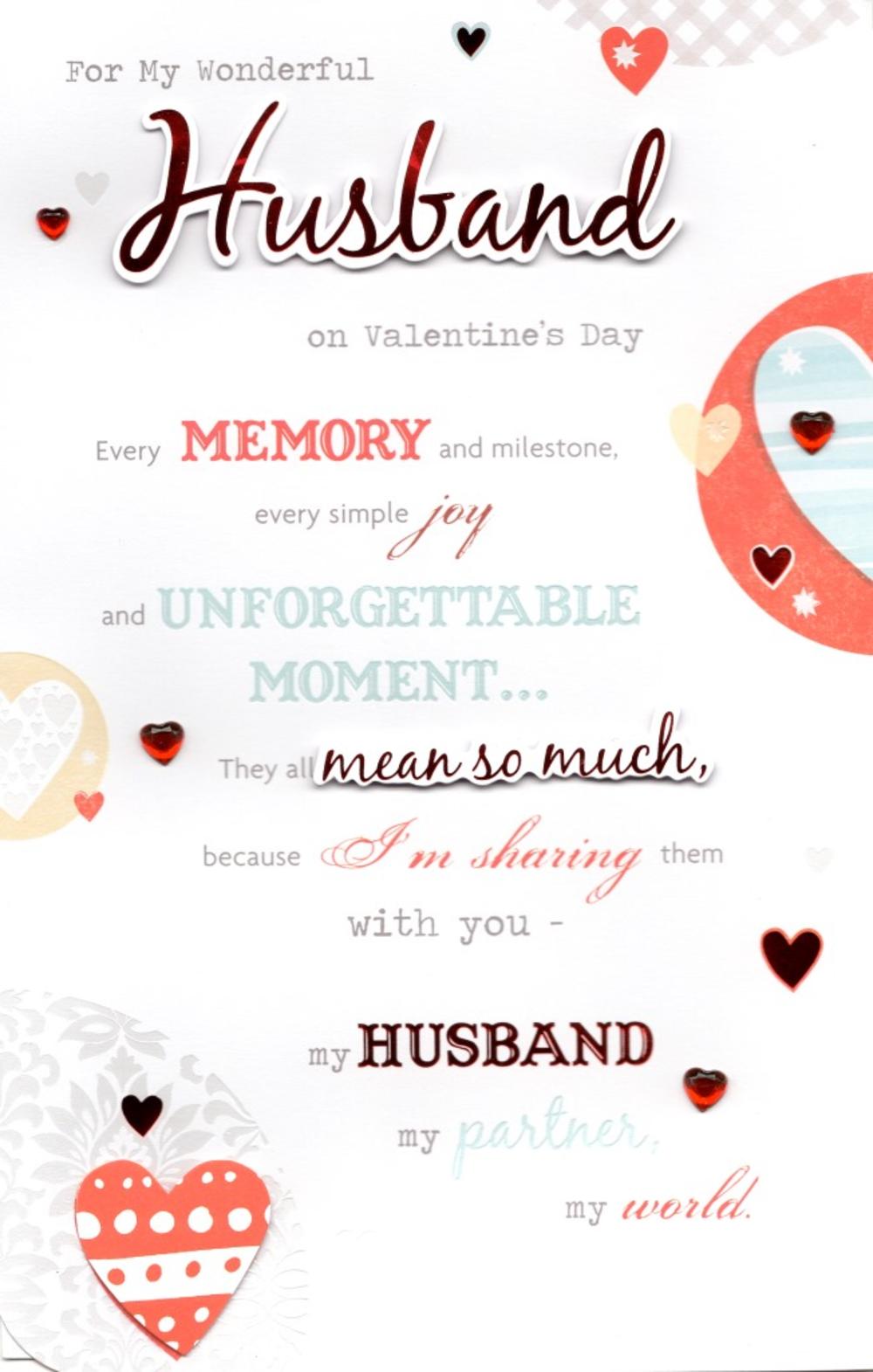 Husband Valentine's Day Greeting Card Cards Love Kates