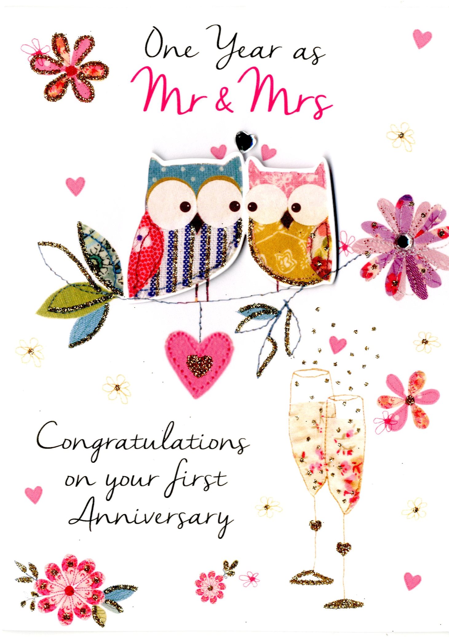 1st Wedding Anniversary Card Messages