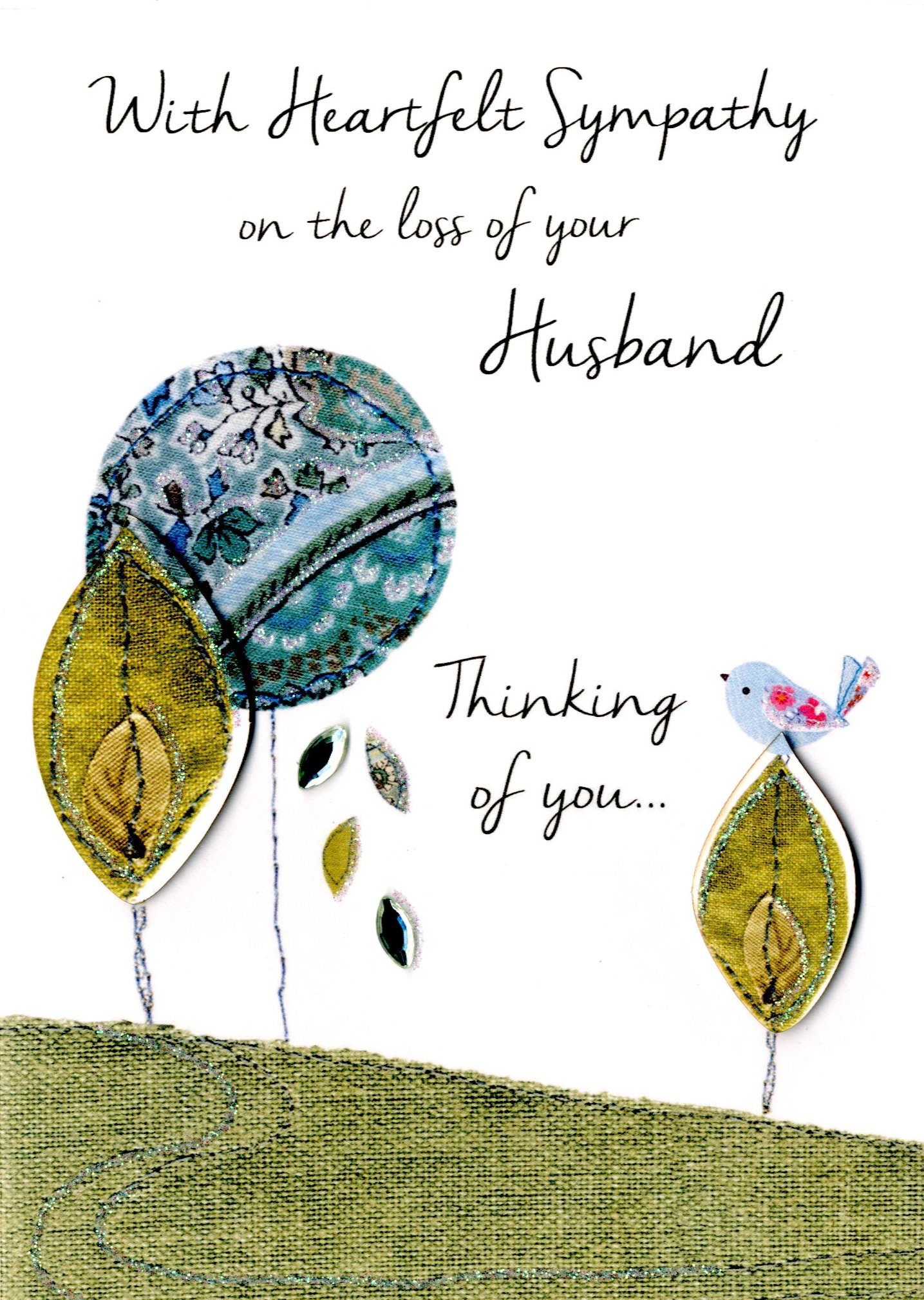 Sympathy On The Loss Of Your Husband Greeting Card | Cards | Love Kates