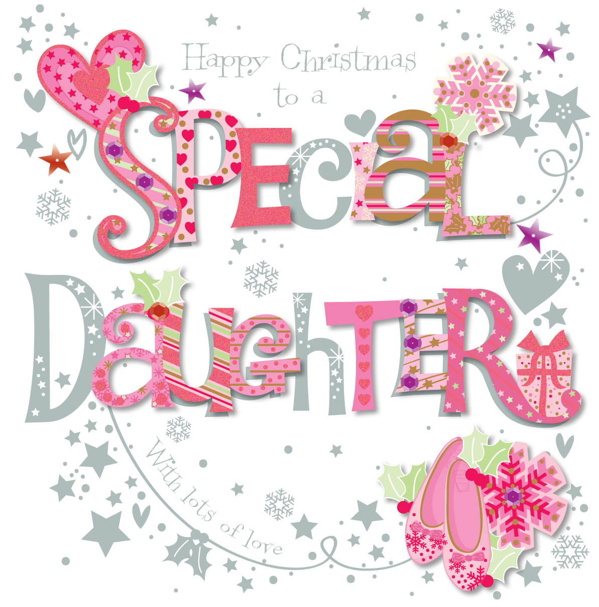 Special Daughter Christmas Greeting Card Cards Love Kates