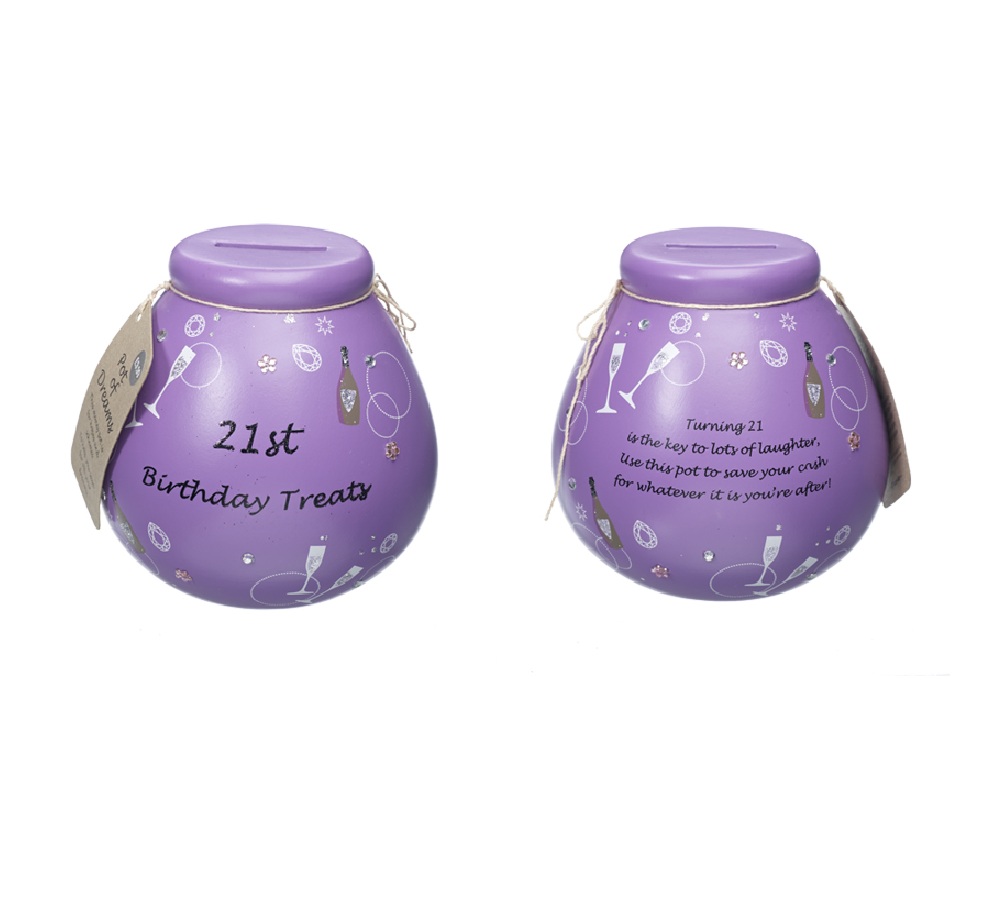 POTS OF DREAMS MONEY BOX POT 16TH 18TH 21ST 30TH 40TH 50TH 60TH