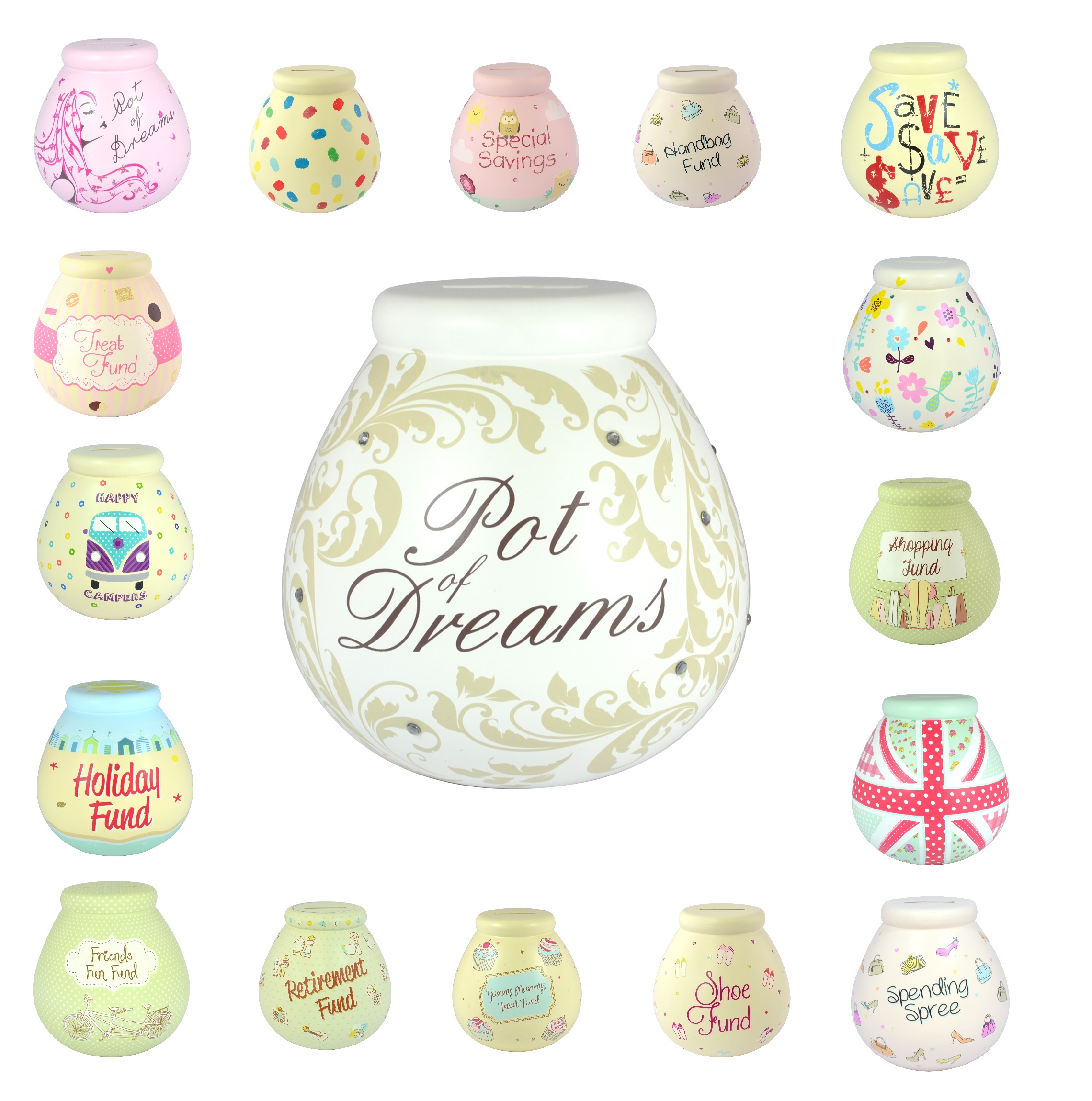 Pot of Dreams Money Pots Save Up & Smash Great Gift Idea New & Boxed