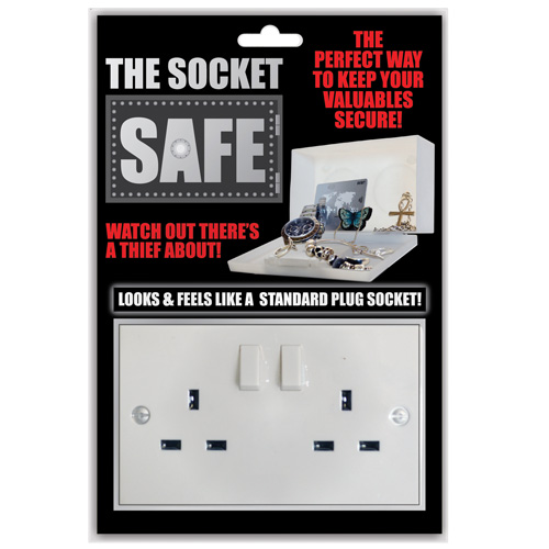 Socket Safe Hide Cash Valuables Double Plug Sockets Safes Home Office Security eBay