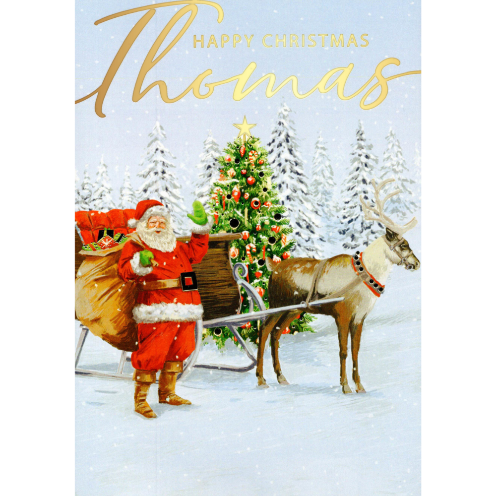 Personalised Henry Singing Musical Christmas Card Cards