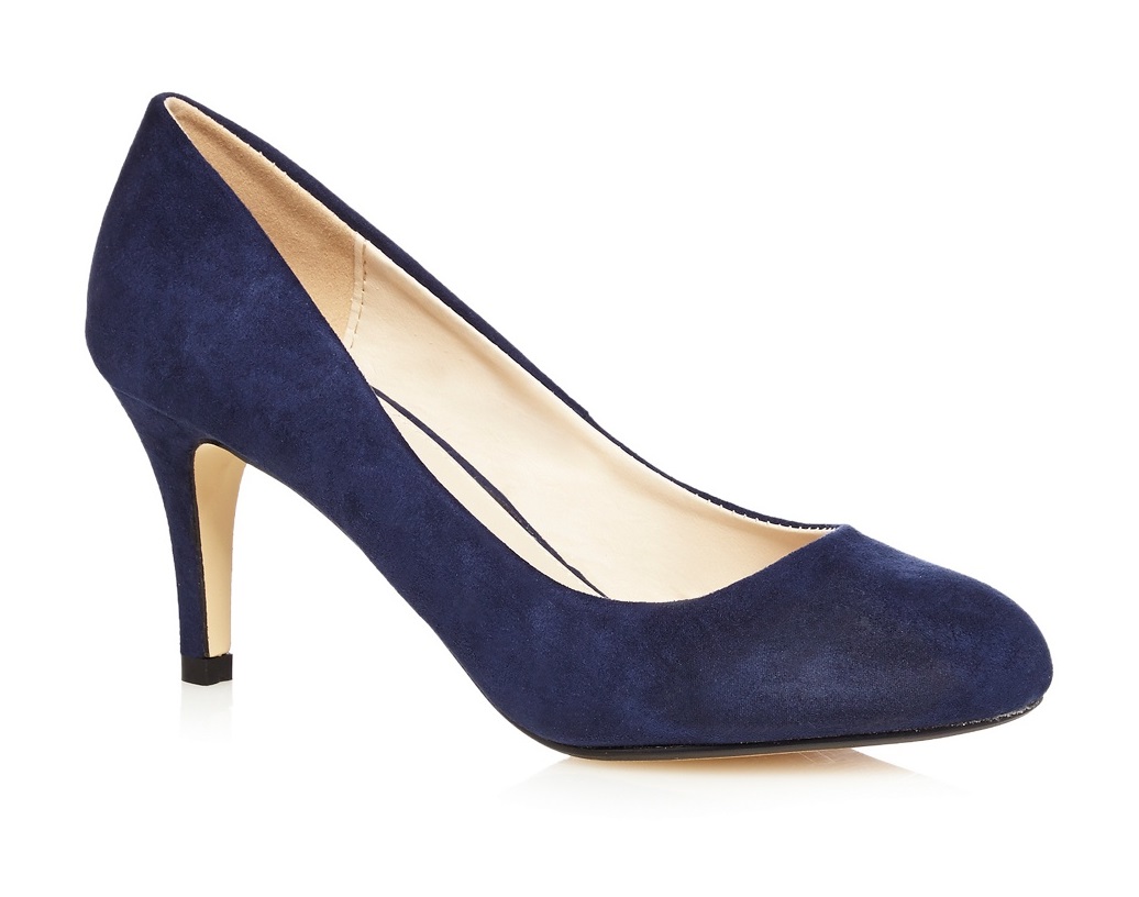 The Collection Womens 2.9 Inch Mid Heel Court Shoes Navy EU 37 UK 4 eBay