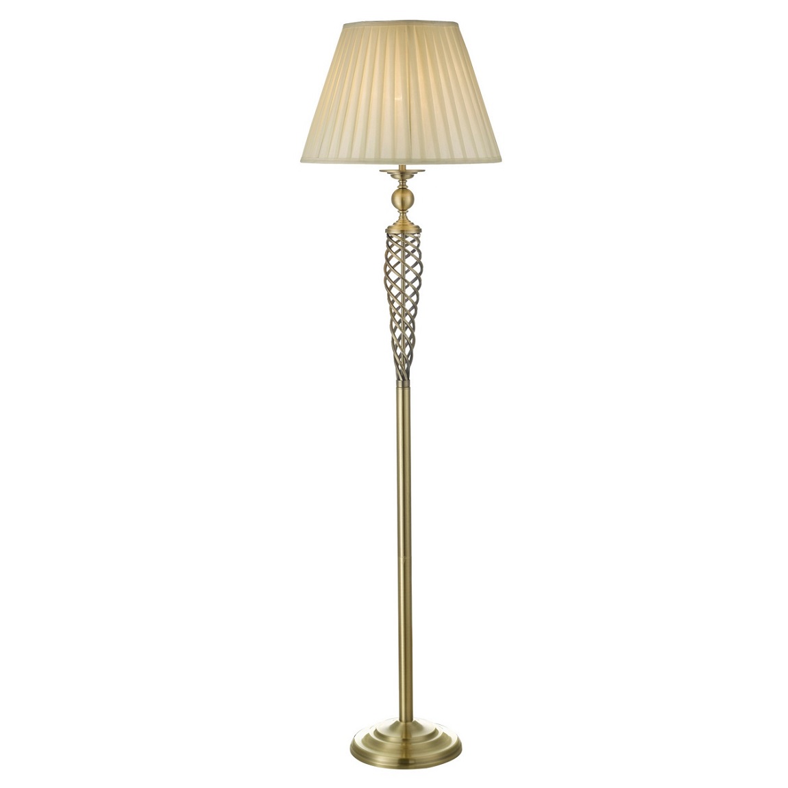 Debenhams Home Collection 'Jayce' Floor Lamp Antique Brass Frame