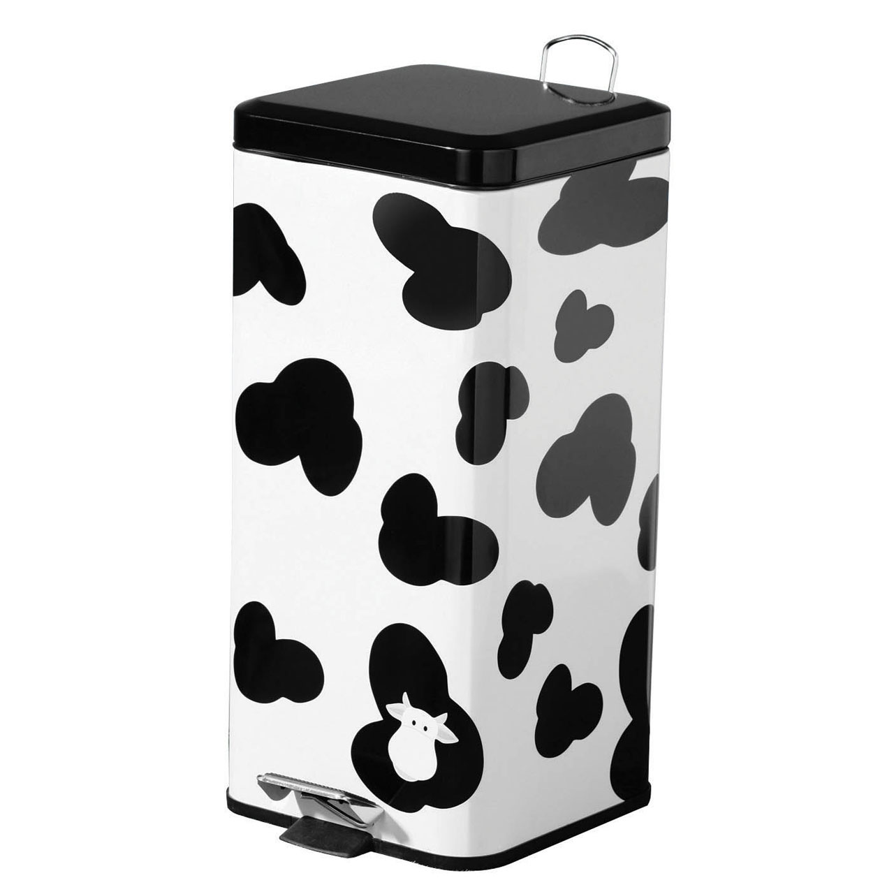 Pedal Bin Mama Moo 30 Litre Stainless Steel waste paper kitchen bin Cow