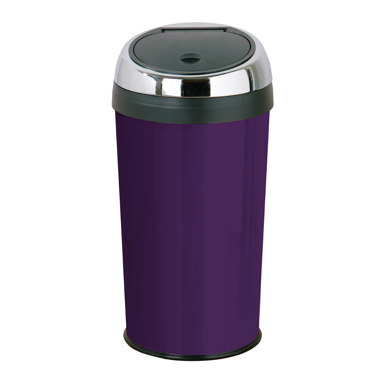 30 Litre Touch Top Trash Kitchen Bin Enamel Stainless Steel Inner