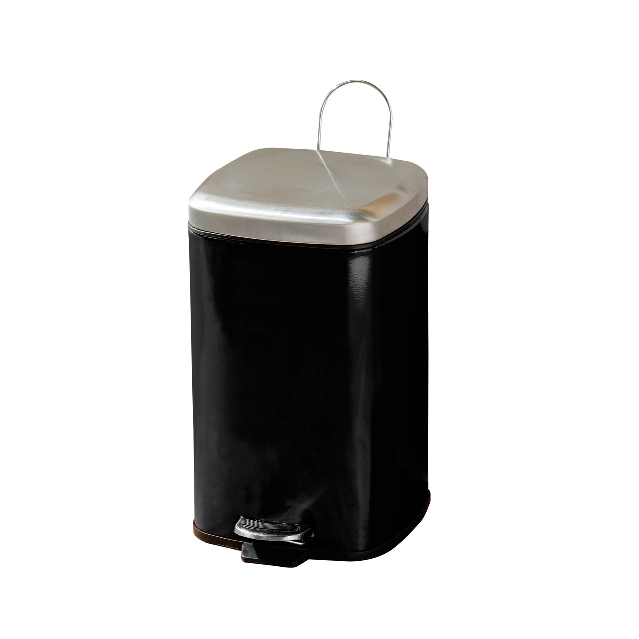 20 Litre Square Pedal Bin Assorted Colours Stainless Steel Inner