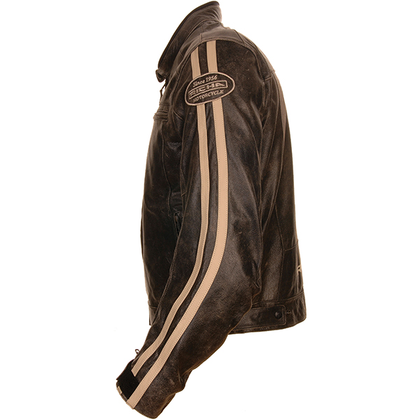 Richa Retro Racing Mens Leather Motorbike Motorcycle Jacket New