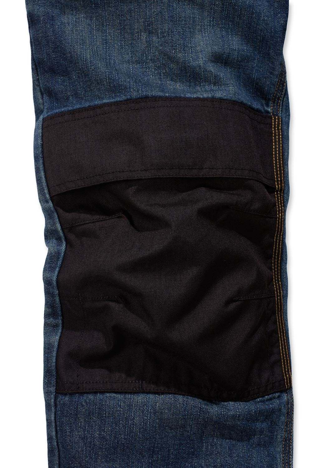 Carhartt 100606 5Pocket Work Jeans Mens New Knee Pad Pocket Work