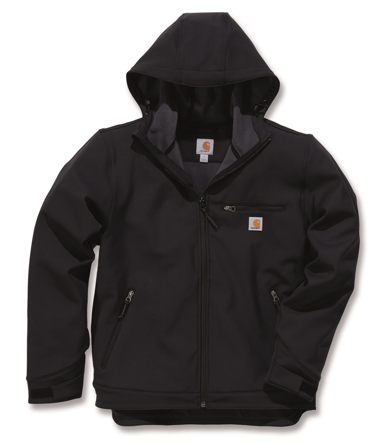 Carhartt 101300 Crowley Soft Shell Hooded Jacket Work Coat Charcoal