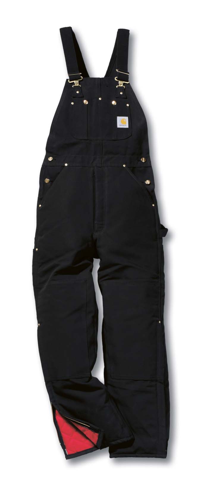 Carhartt R02 Bib Overall Quilt Lined Black eBay