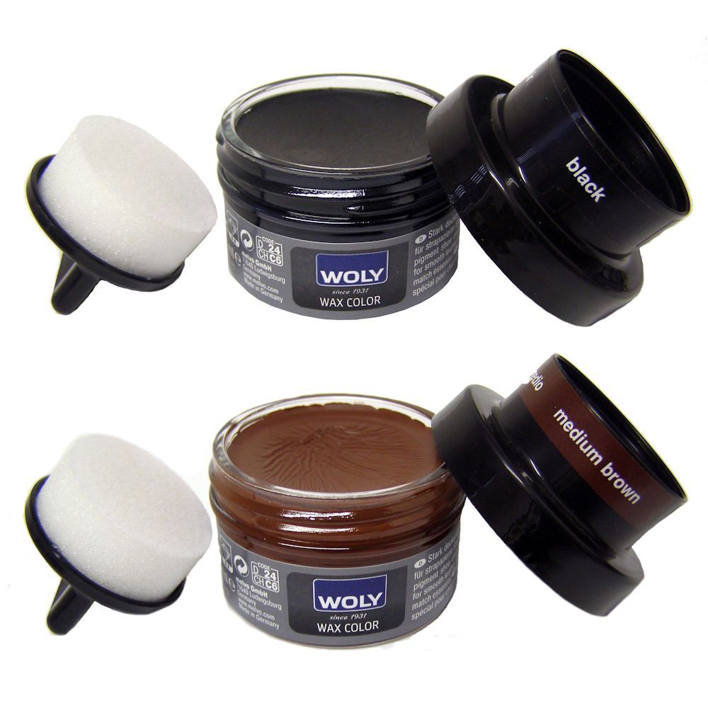 Woly Wax Shoe Cream 50ml Jar Intensive Renovator Boot Polish Covers