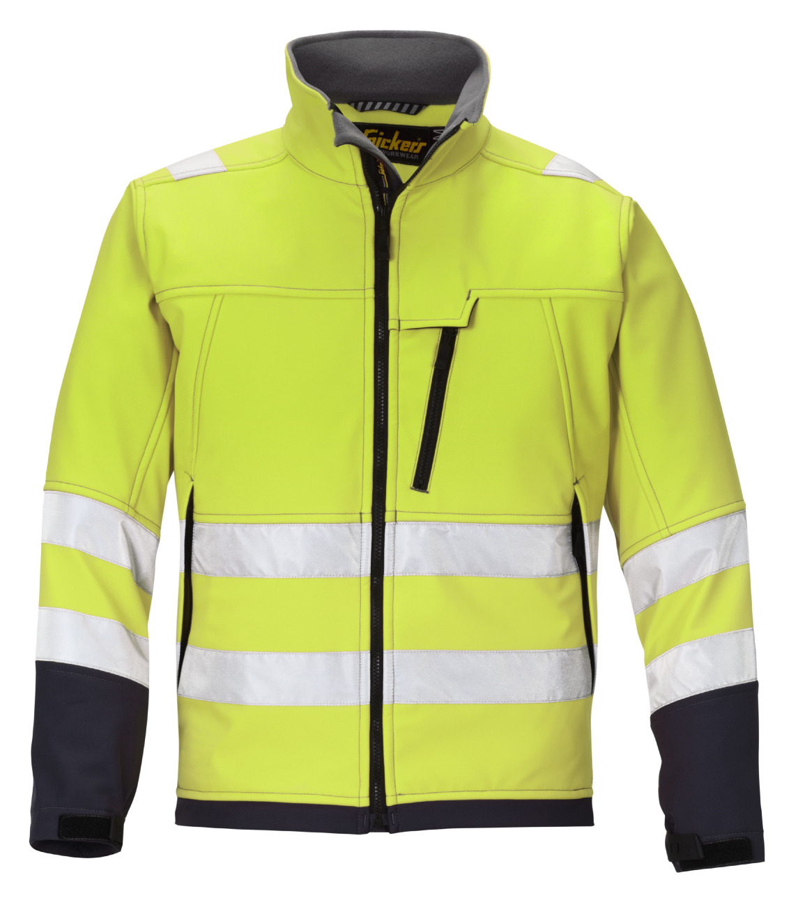 Snickers HiViz Soft Shell Work Jacket Coat Class 3 Mens New High