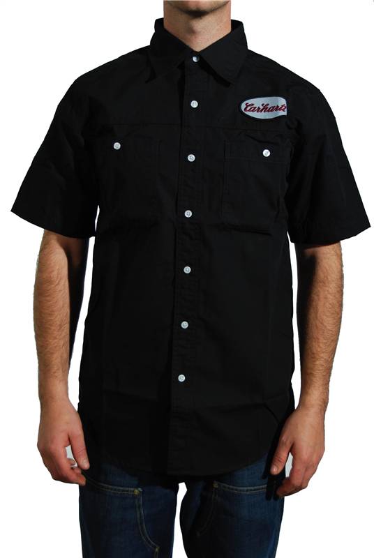 Carhartt ES179 Short Sleeve Mechanics Shirt Black eBay