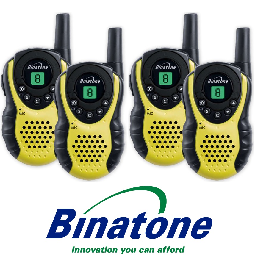 NEW Binatone Latitude 100 Walkie Talkie TwoWay Radio 3m/5km PMR 446