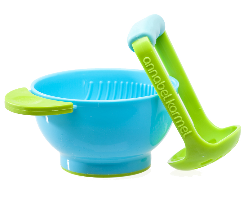 NUK Annabel Karmel Baby Food Masher and Bowl for Fruit & Health Snacks New
