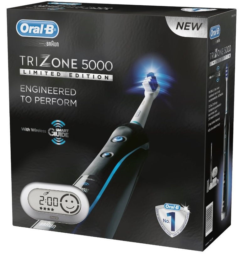 Braun Oral B Trizone 5000 Rechargeable Electric Toothbrush Black Limited Edition