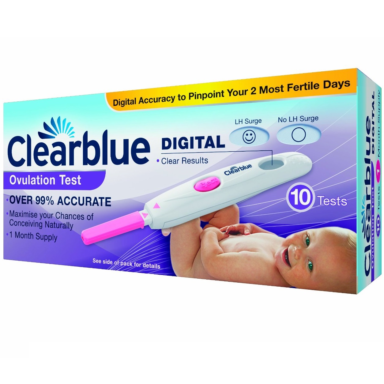 Clearblue Digital Ovulation Ten Test Sticks Testing Kit Brand New Pack Of 10 Ebay 4544