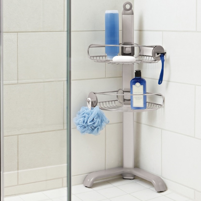 Simplehuman Stainless Steel Aluminium Corner Shower Storage Soap Caddy