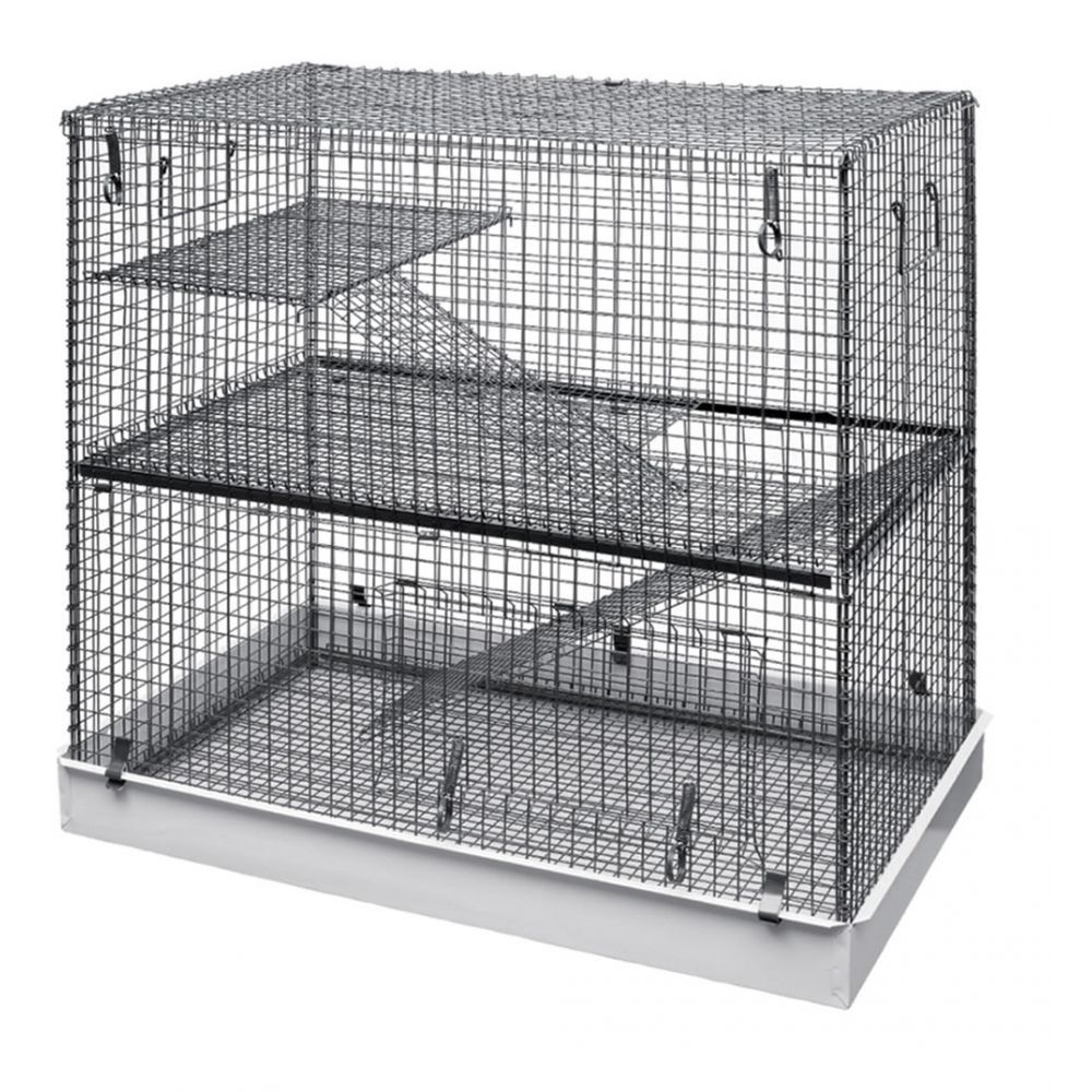 Lazy Bones Wire Rodent Cage Double Storey 72x45x68cm LBSA11 eBay