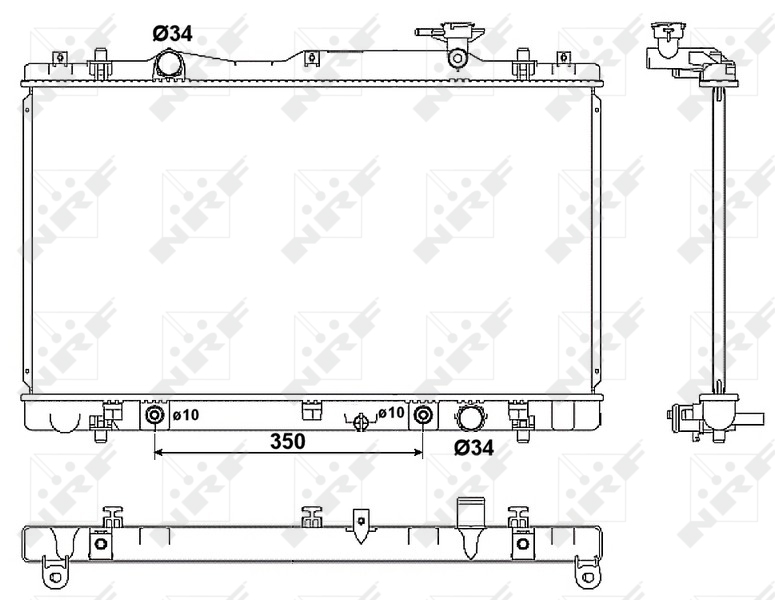 NRF 53063 Engine Coolant Radiator ARKS 4 Cooling