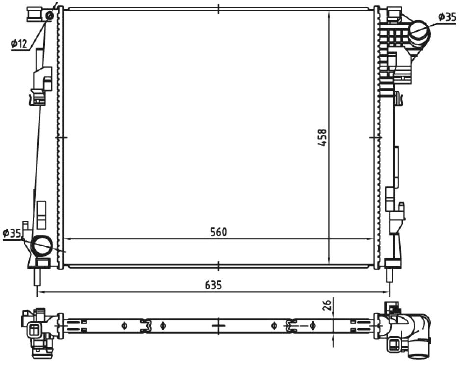 Nrf Engine Coolant Radiator Arks Cooling