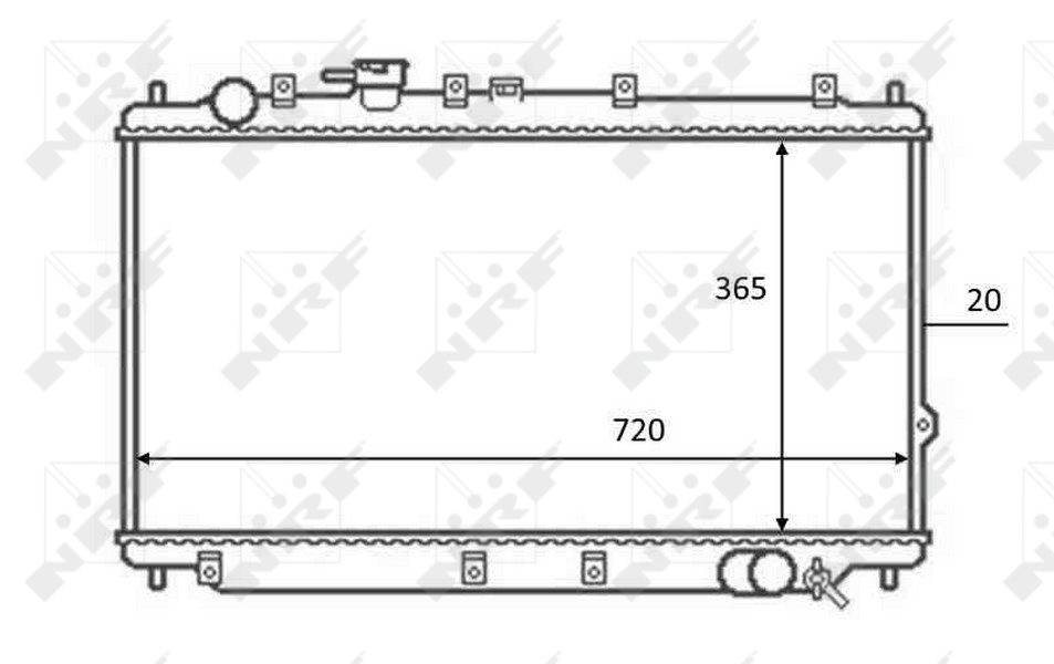 NRF 59082 Engine Coolant Radiator ARKS4Cooling