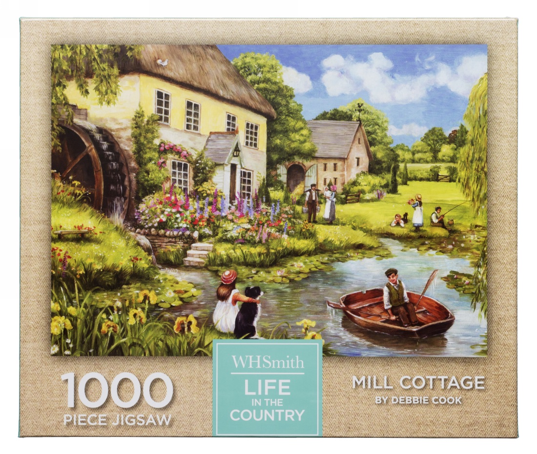 WHSmith Life In The Country Mill Cottage 1000 Piece Jigsaw Puzzle eBay