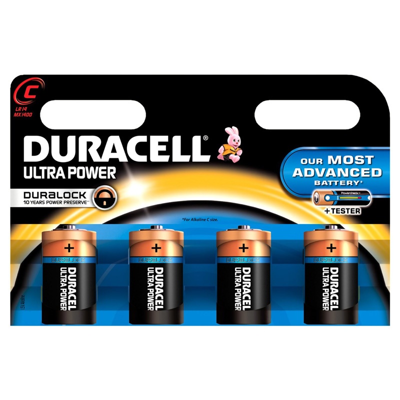 Duracell Ultra Power C Batteries - 4 Pack MX1400B4ULTRA New Uk | eBay