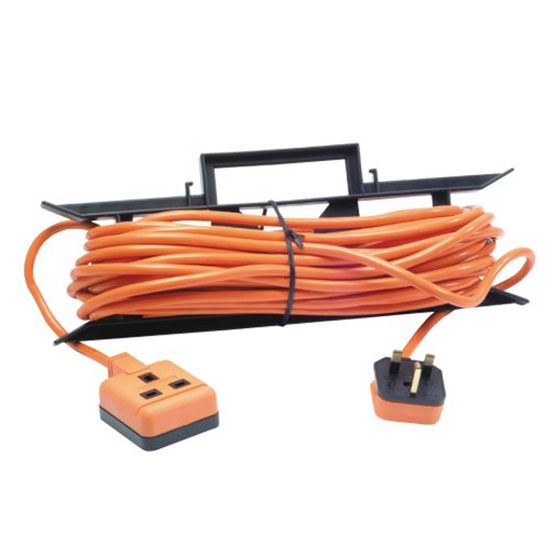 Masterplug Outdoor Power 1 Gang Extension Lead on Cable Tidy 15m