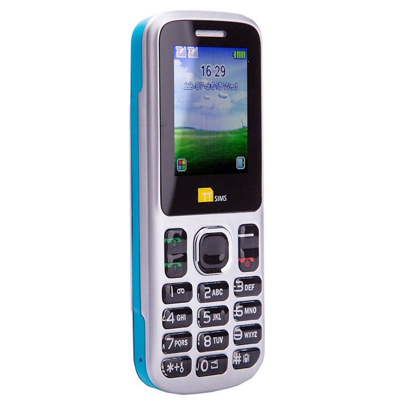 TTsims TT130 Sim Free Dual Sim Unlocked Travel Mobile Phone Blue New