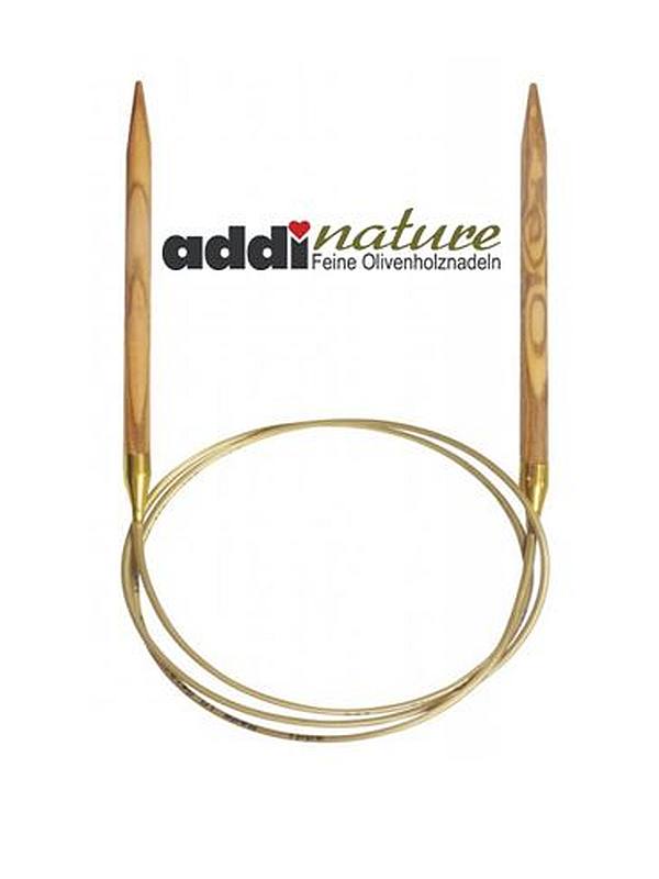 16in addi Olive Wood Fixed Circular Knitting Needles 40cm