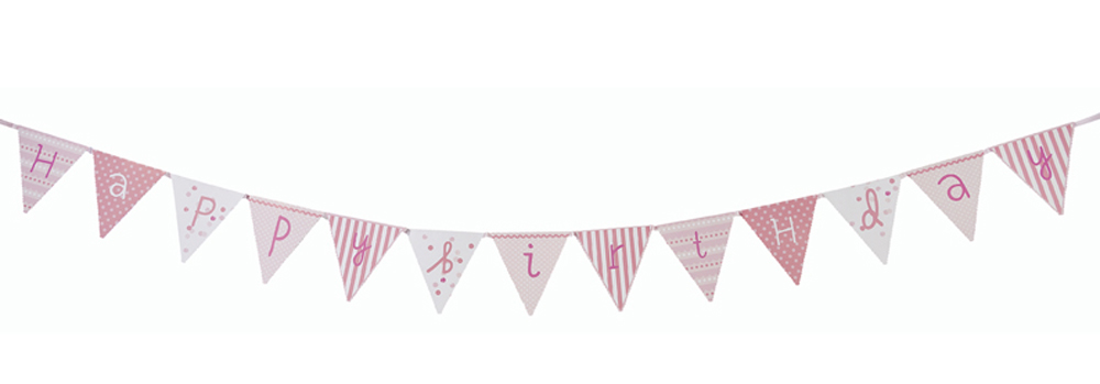 pink n mix happy birthday flags banner bunting vintage style decorations ebay pink n mix happy birthday flags banner bunting vintage style decorations ebay