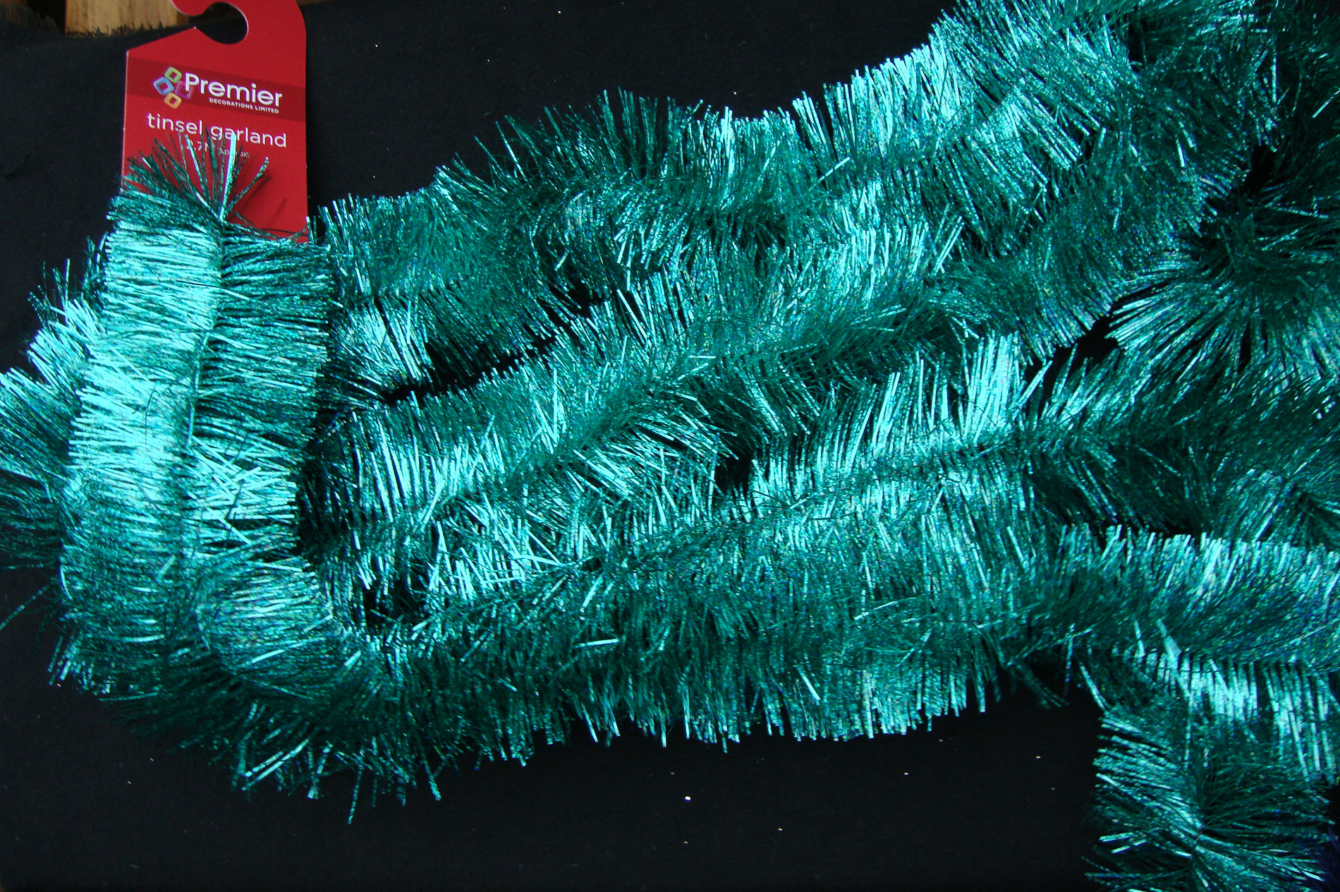 teal christmas tinsel garland bright vivid aqua teal christmas tinsel garland bright vivid aqua