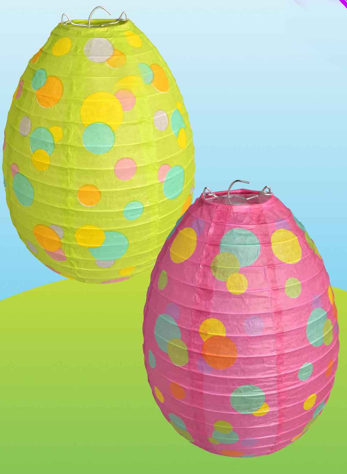 Easter Green Spotty Easter Egg Paper Hanging Lantern Party Decoration eBay