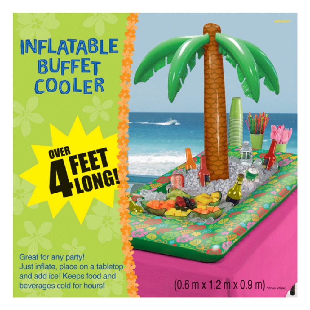 Inflatable Blow up Food & Drink Cooler Beer Chiller Hawaiian Luau Party