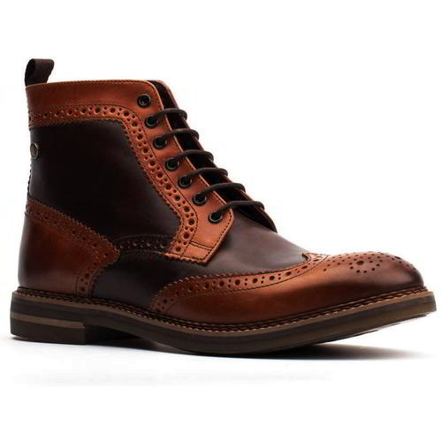 Base London Bannière Homme Marron Country Chaussures Chukka Cheville Bottes Taille 8-12