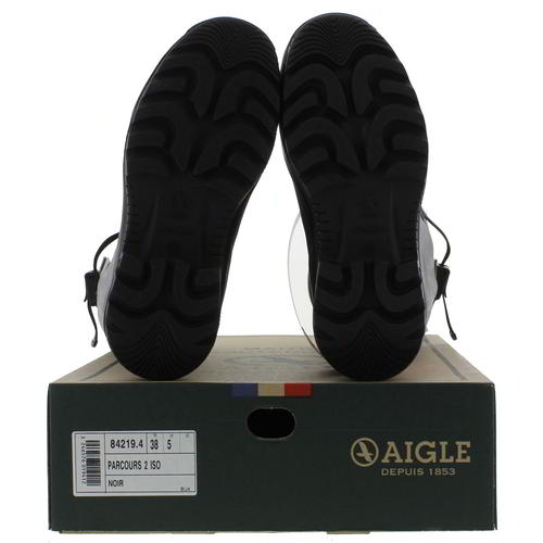 Aigle Parcours 2 ISO Mens Womens Adjustable Neoprene Wellies Boots Black