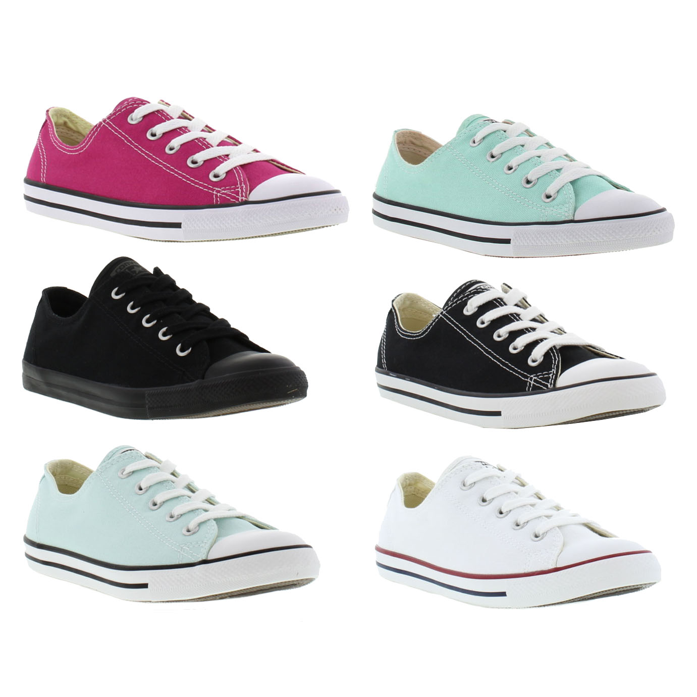 Converse Allstar Dainty Oxford Womens Black Canvas Shoes