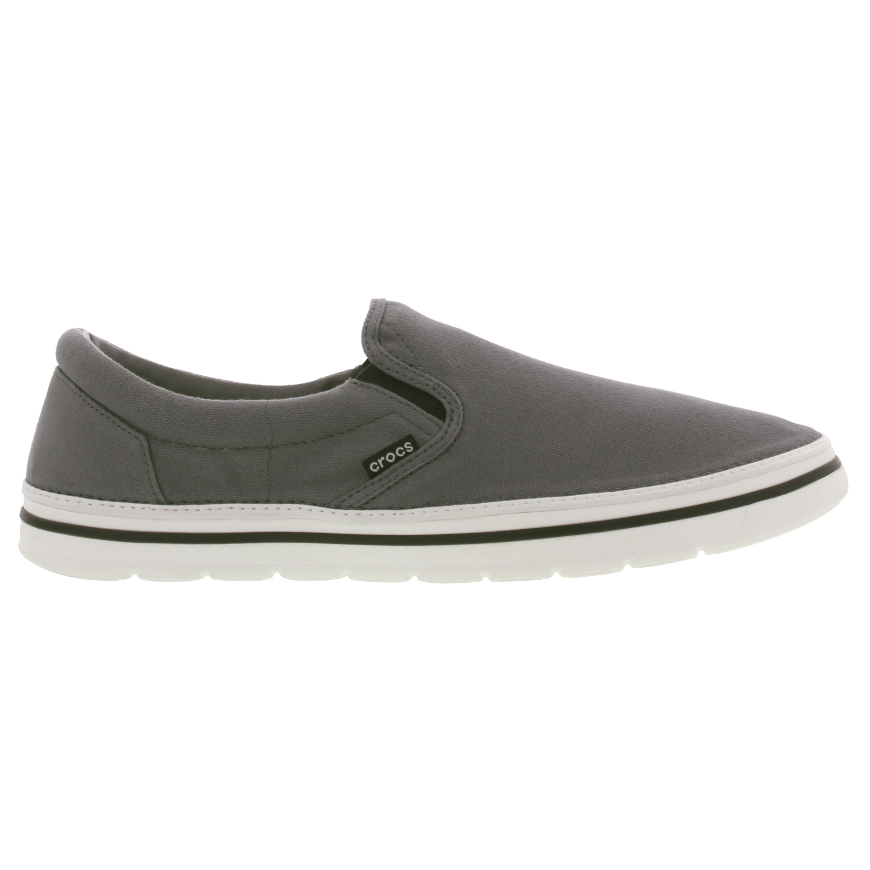 crocs canvas slip on shoes
