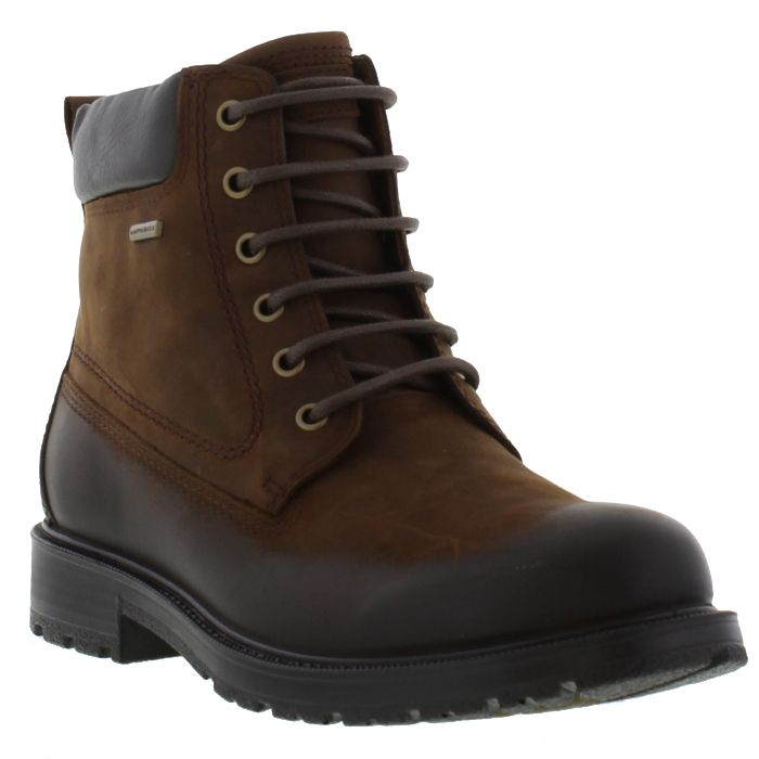 Geox Fiesole Mens Waterproof Breathable Brown Leather Walking Boots