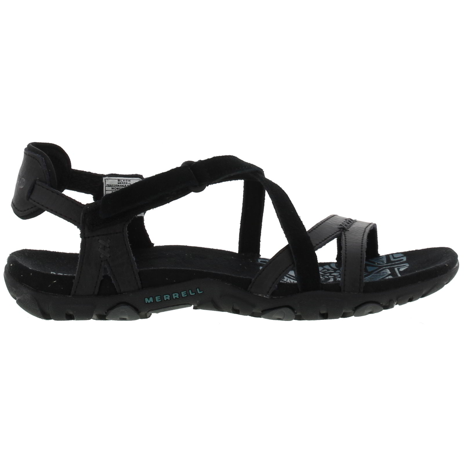 merrell womens black sandals