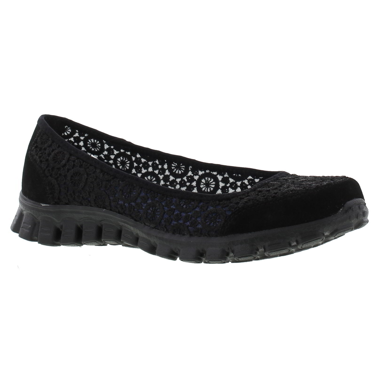Skechers EZ Flex 2 Flighty Womens Black Memory Foam Shoes Size UK 48
