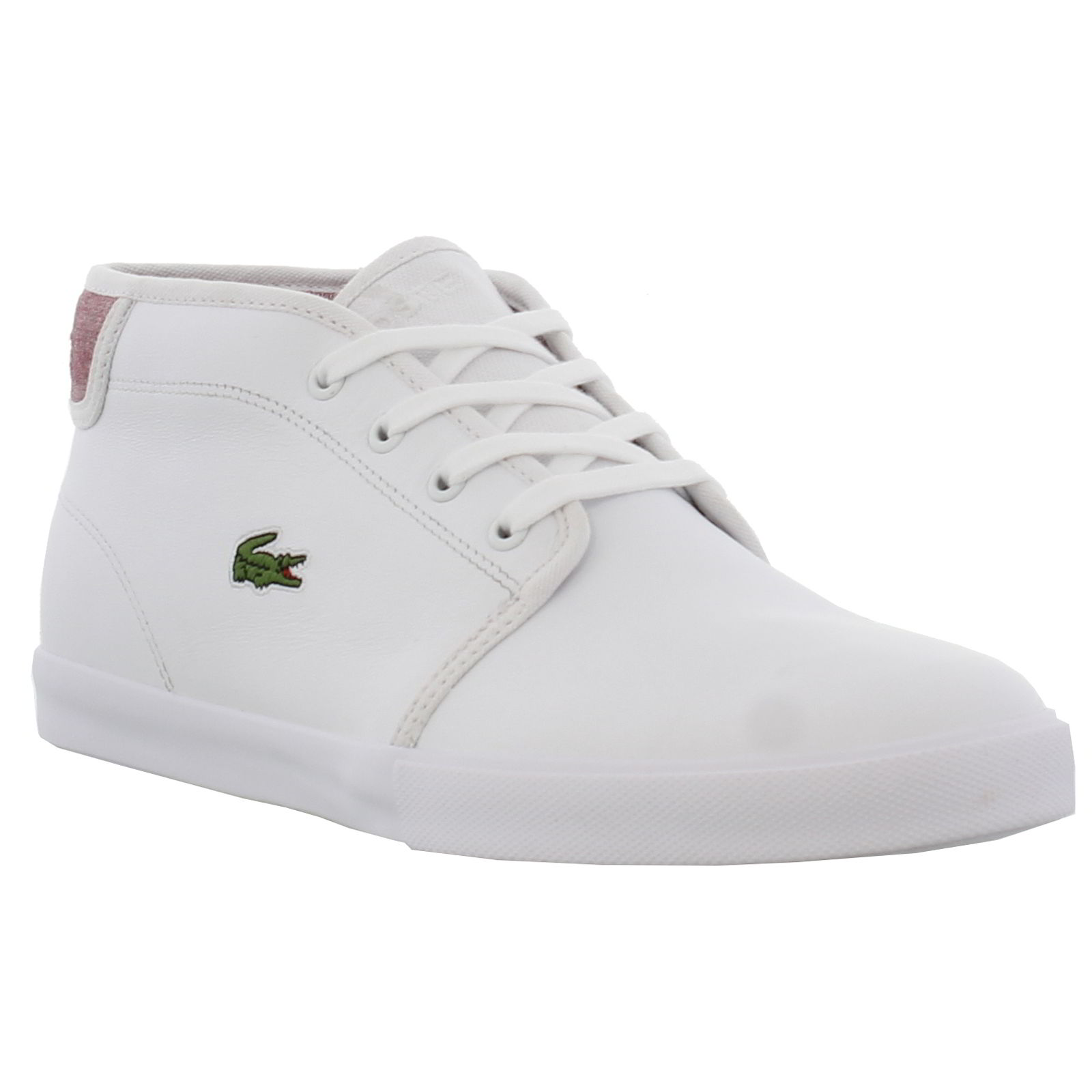 lacoste ampthill white leather