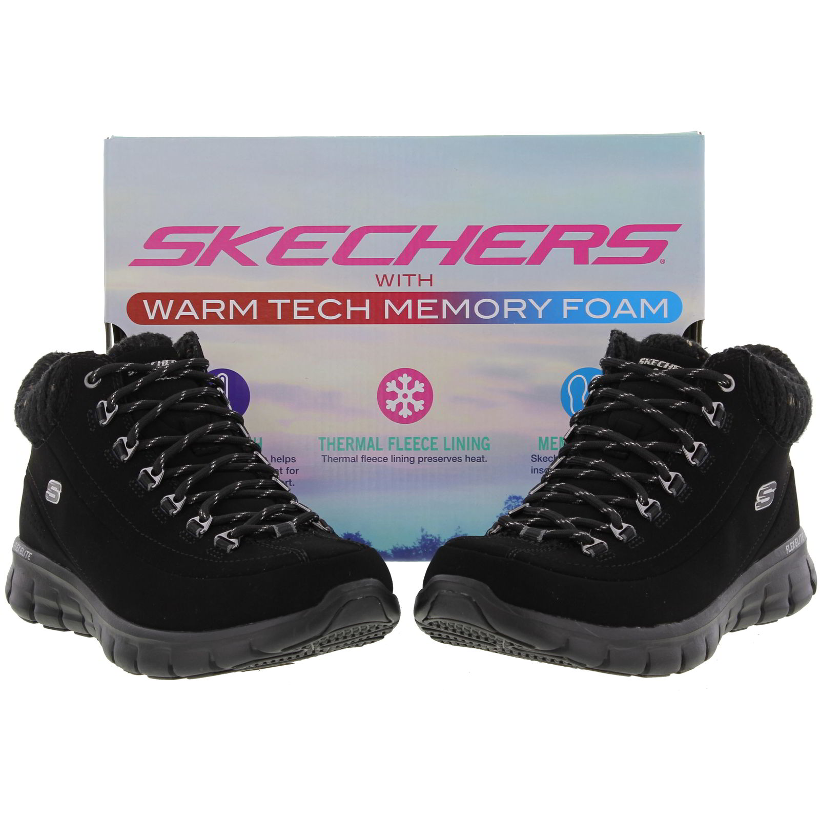 skechers synergy lace up boots