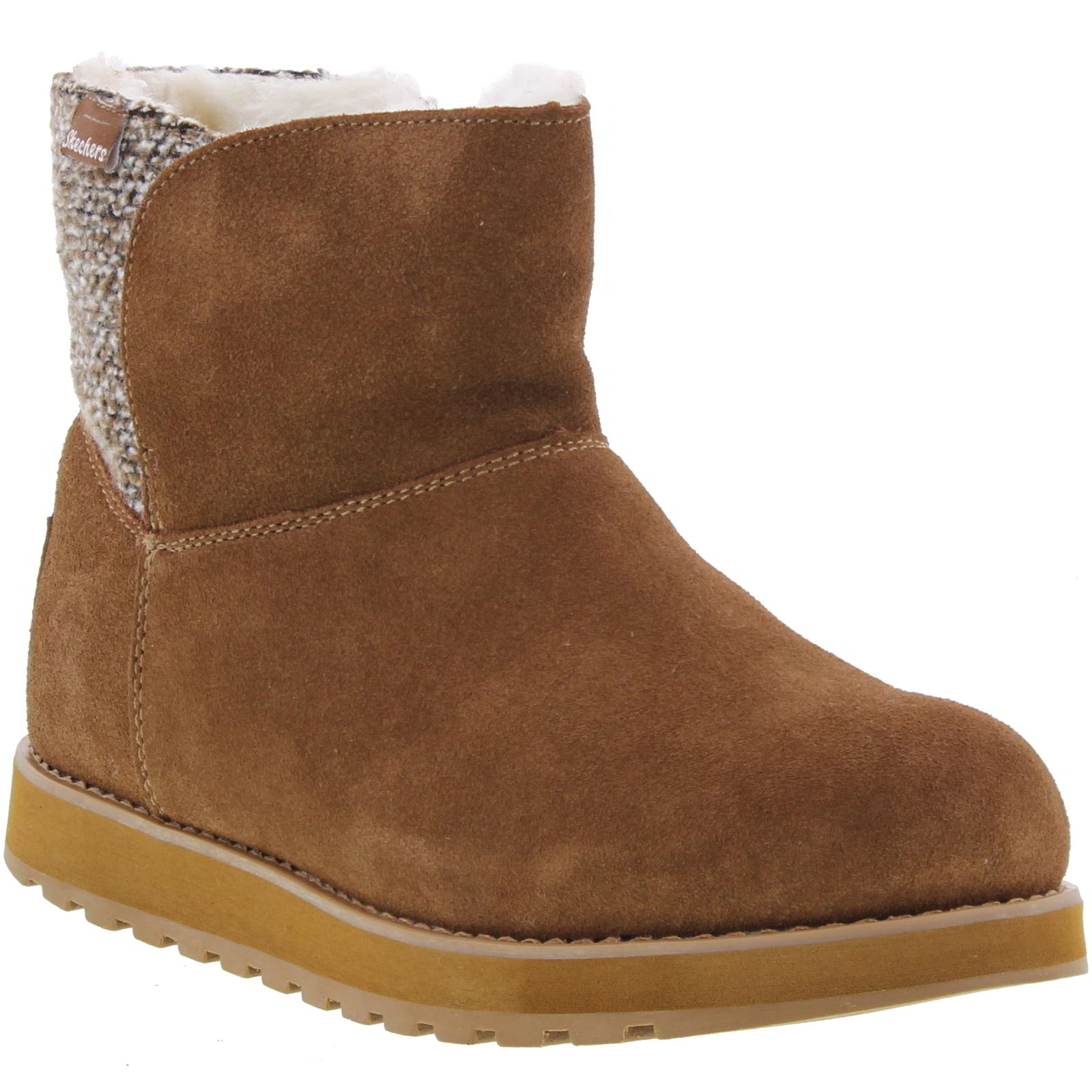 skechers genuine suede leather boots