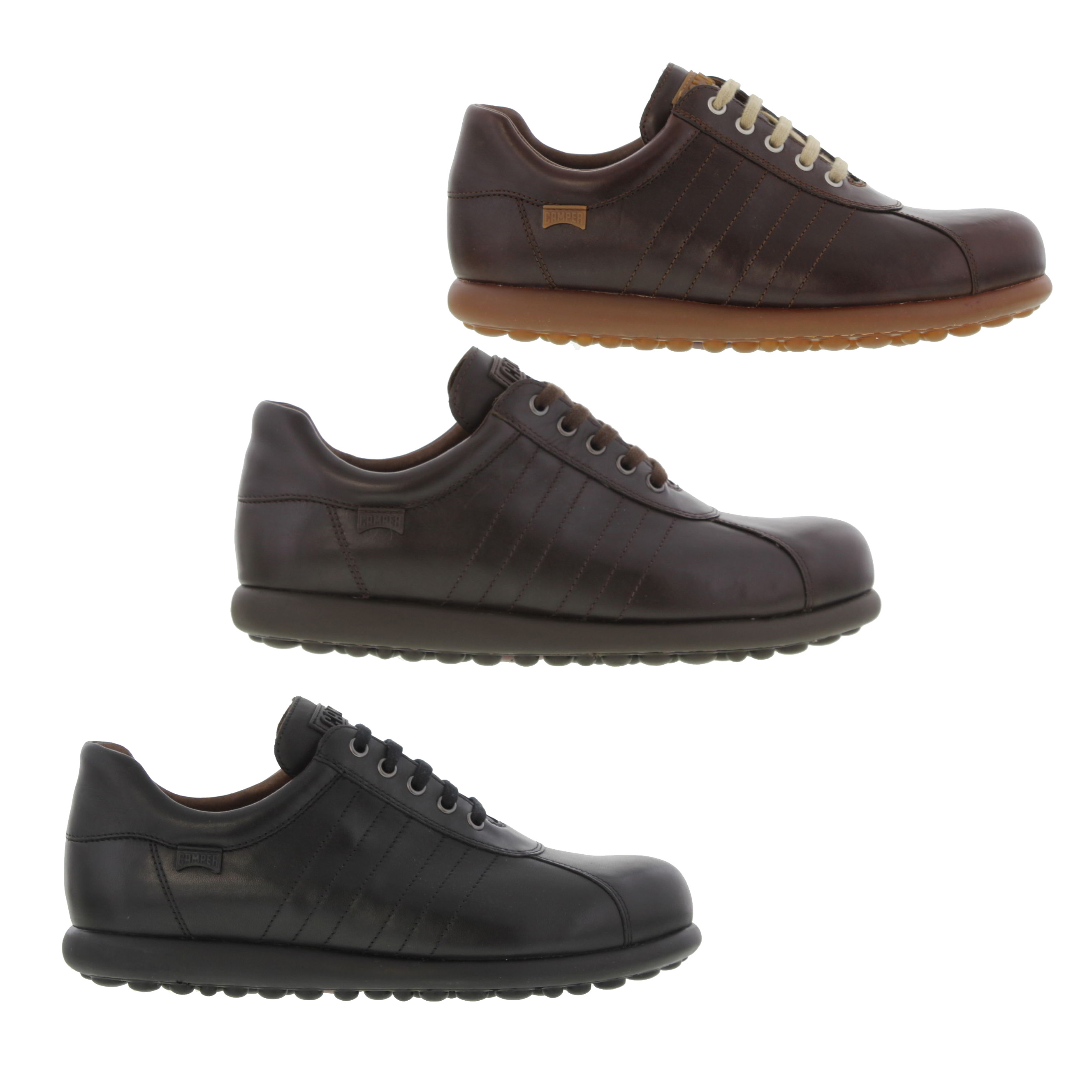 Camper Pelotas 16002 Mens Brown Black Leather Shoes Size 8 Camper Pelotas 16002 Mens Brown Black Leather Shoes Size 8