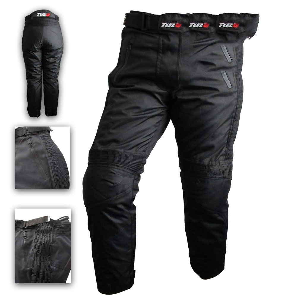 Ladies Motorcycle Textile Waterproof Lined Trousers Comfort Fit Stretch